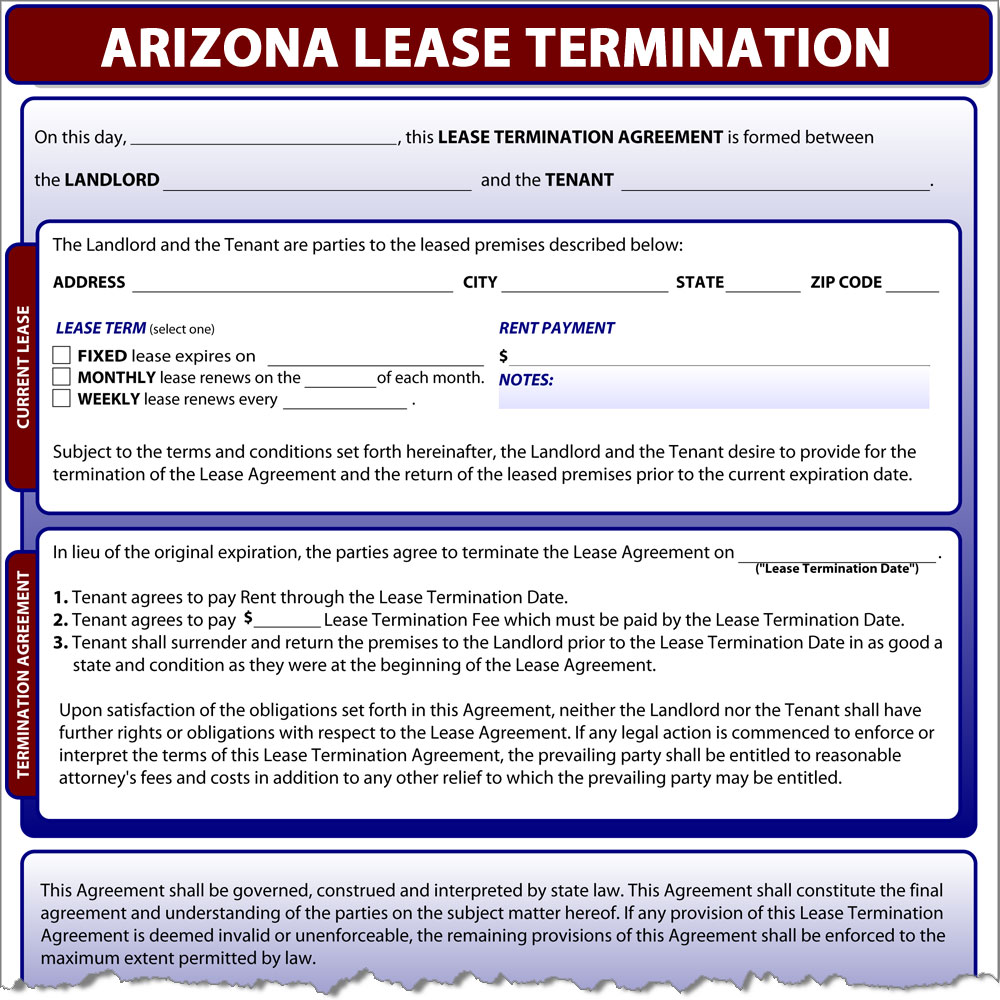 Arizona Lease Termination