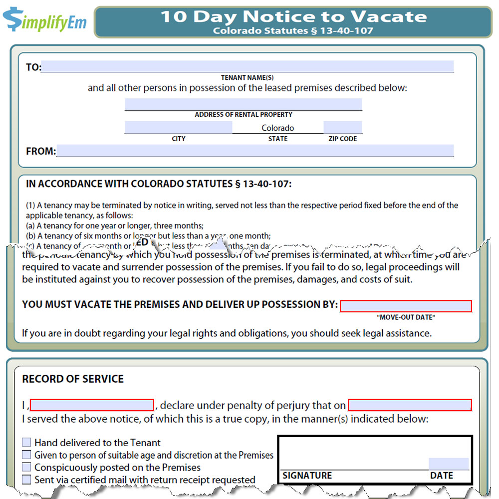 30 Days Notice To Vacate Letter from www.simplifyem.com