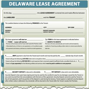 Delaware Lease Agreement Form