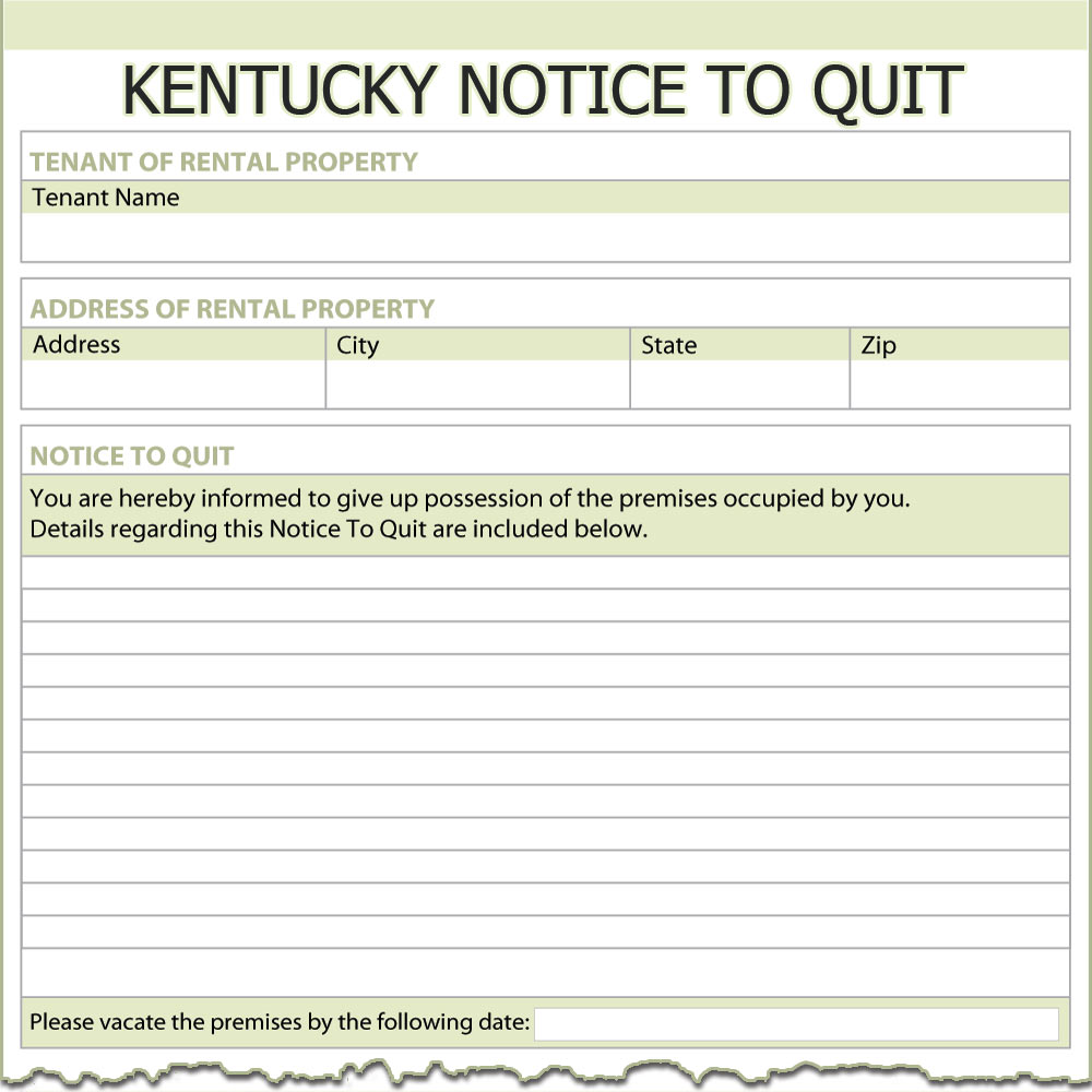 Kentucky Notice to Quit