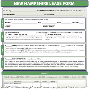 New Hampshire Lease Form