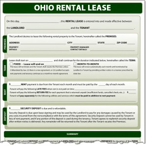 Ohio Rental Lease Form