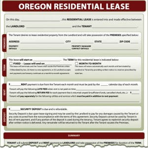 Oregon Residential Lease