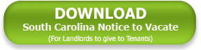 South Carolina Landlord Notice to Vacate Download