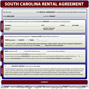 South Carolina Rental Agreement