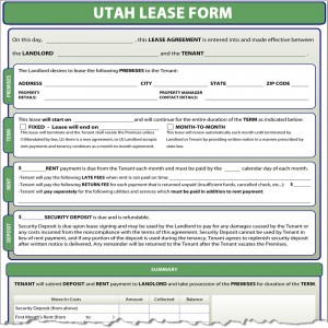 Utah Lease Form