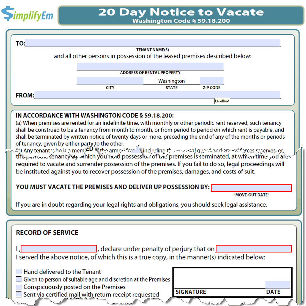 Letter To Vacate Premises from www.simplifyem.com