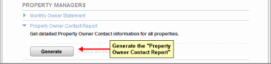 Generate Property Info