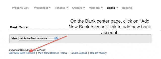Adding New Bank Account