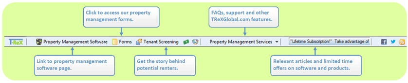 Trex Toolbar Overview