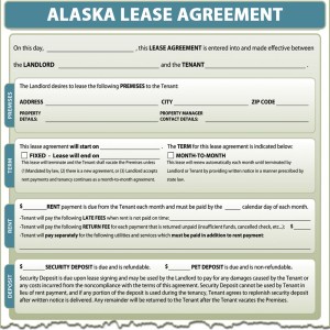 Alaska Lease Agreement Form