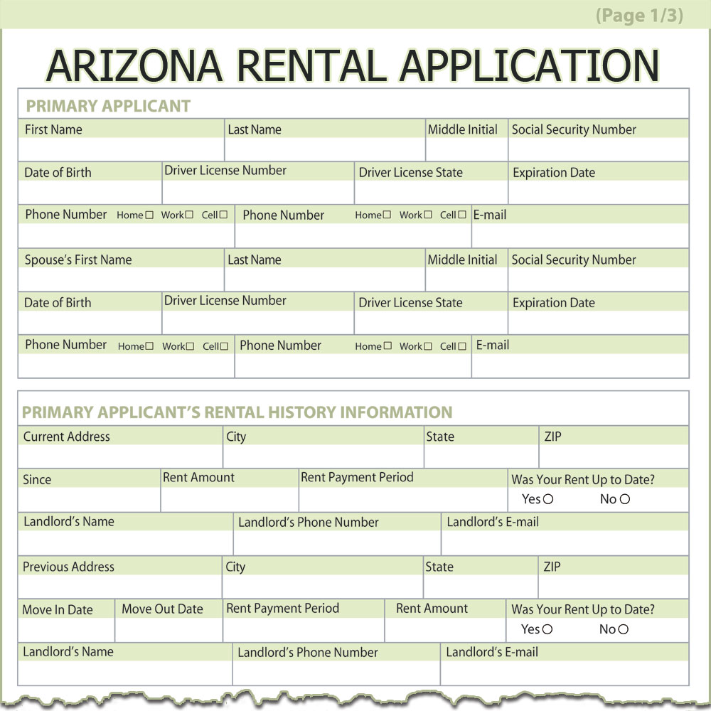 Arizona Rental Application