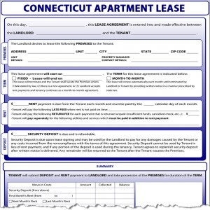 Connecticut Apartment Lease Form