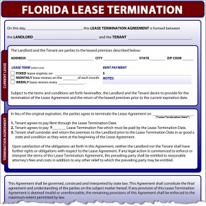 Florida Lease Termination Form