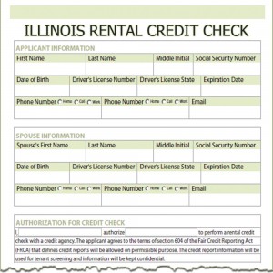 Illinois Rental Credit Check