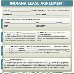 Indiana Lease Agreement Form