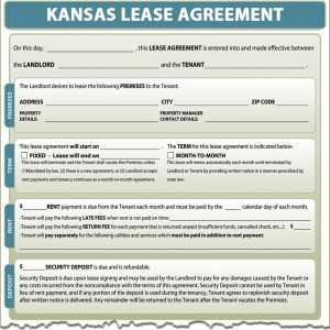 Kansas Lease Agreement Form
