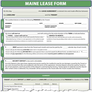Maine Lease Form
