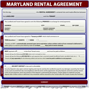 Maryland Rental Agreement