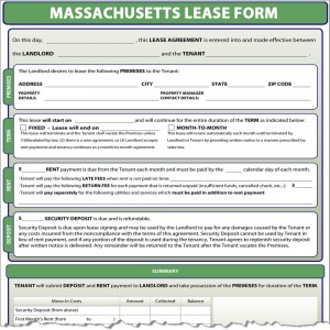 Massachusetts Lease Form
