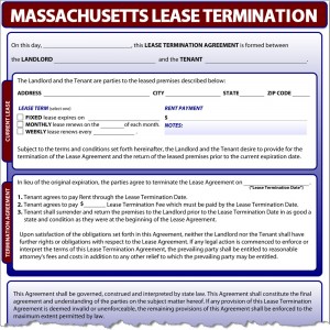 Massachusetts Lease Termination Form