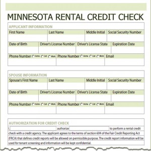 Minnesota Rental Credit Check