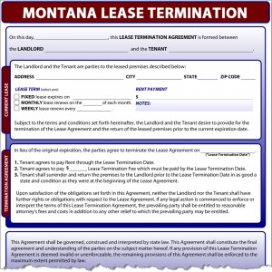 Montana Lease Termination Form