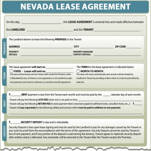 Nevada Lease Agreement Form