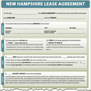 New Hampshire Lease Agreement Form