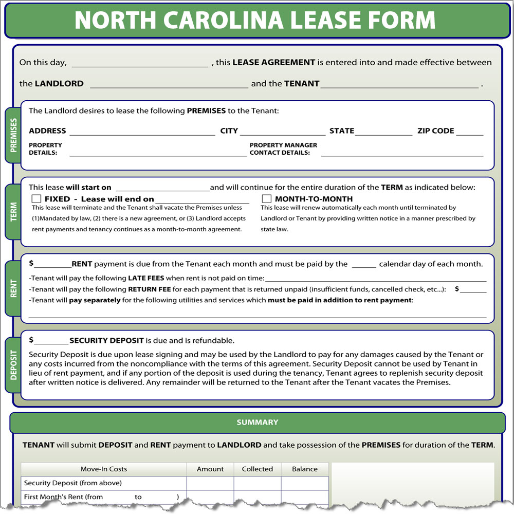 North Carolina Lease
