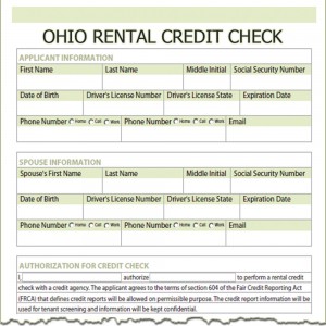 Ohio Rental Credit Check