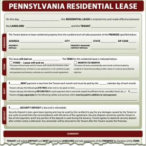 Pennsylvania Residential Lease Form
