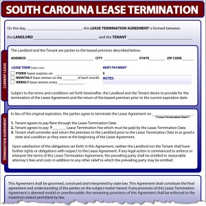 South Carolina Lease Termination