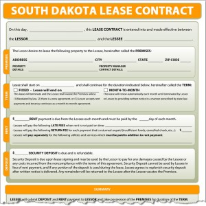 South Dakota Lease Contract