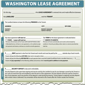 Washington Lease Agreement Form