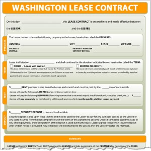 Washington Lease Contract