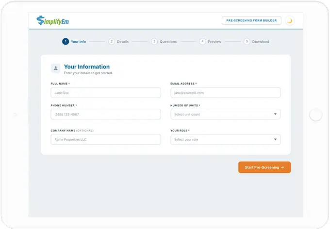 SimplifyEm professional property management tools with simple user experience